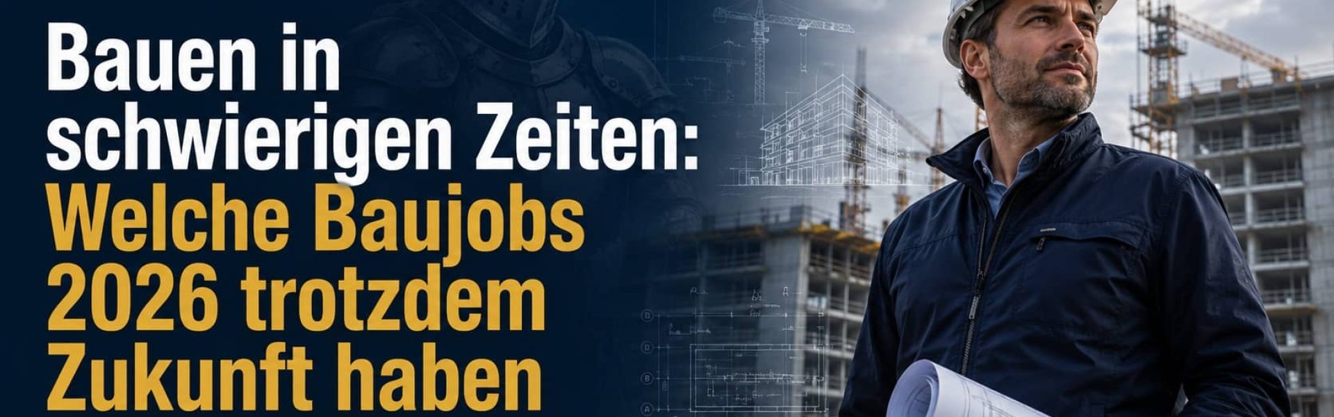 Bauen in schwierigen Zeiten: Welche Baujobs 2026 trotzdem Zukunft haben